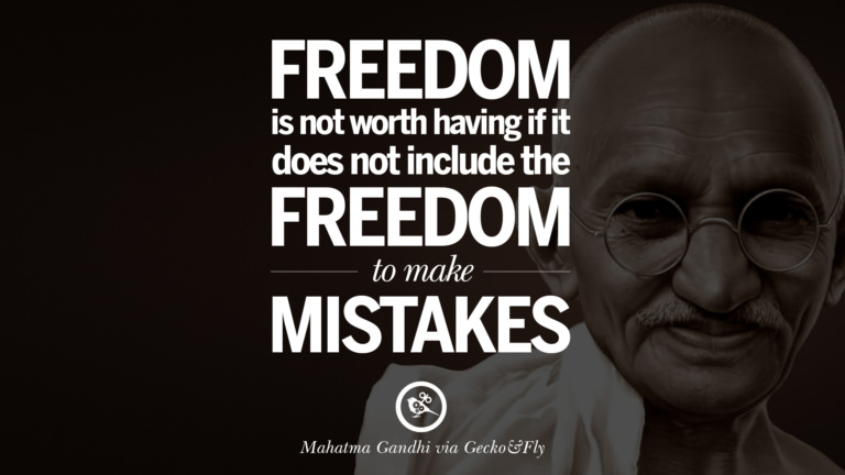 28 Mahatma Gandhi Quotes And Frases On Peace, Protest, and Civil Liberties