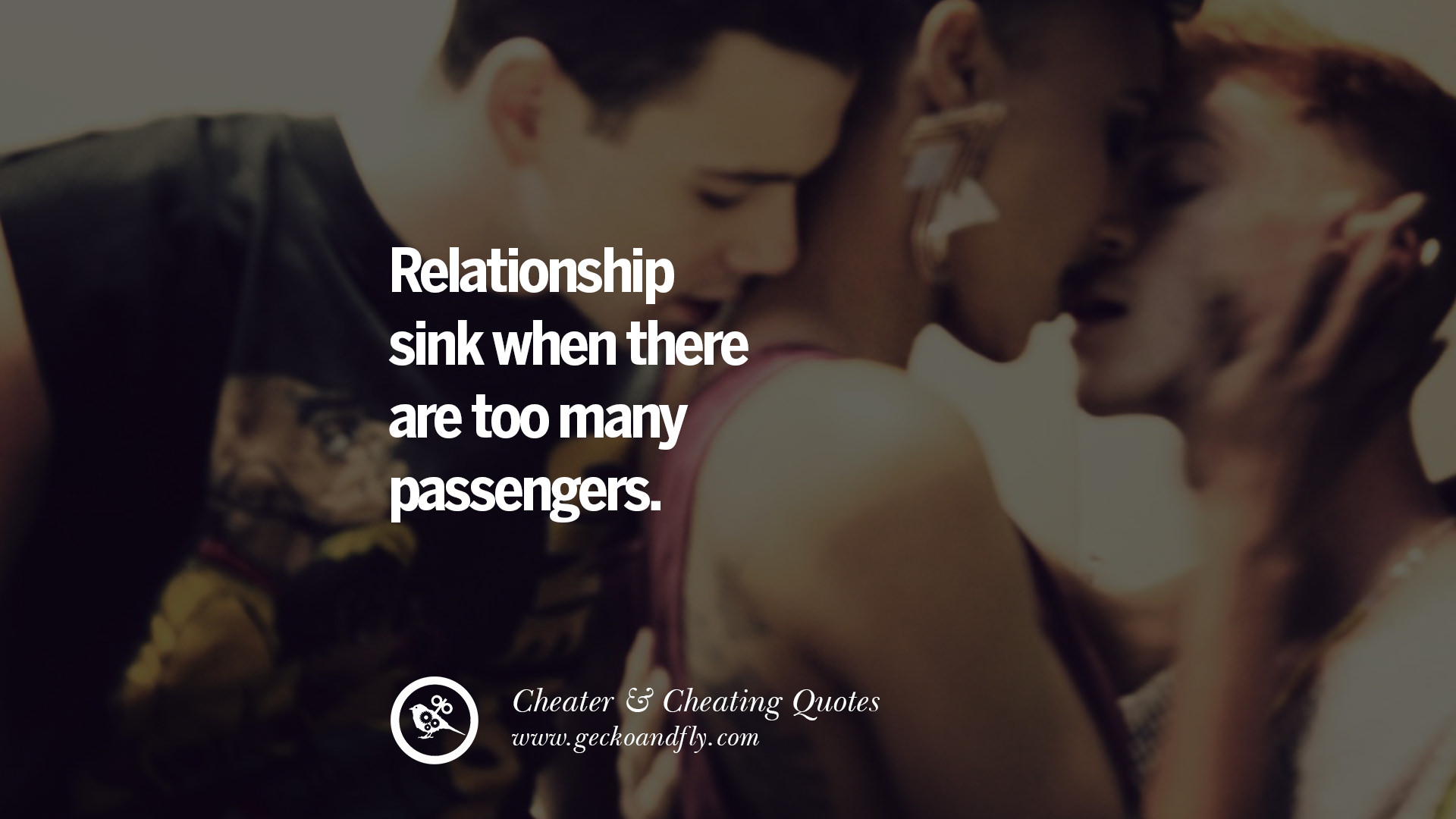 Relationship sink when there are too many passengers. 