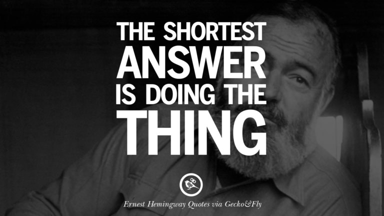 14 Quotes By Ernest Hemingway On Love, Life And Death