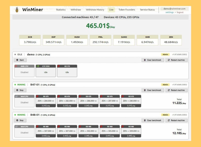 Easyminer moneymaker setup