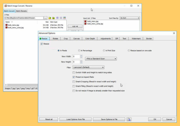 batch image converter and resizer for commercial use