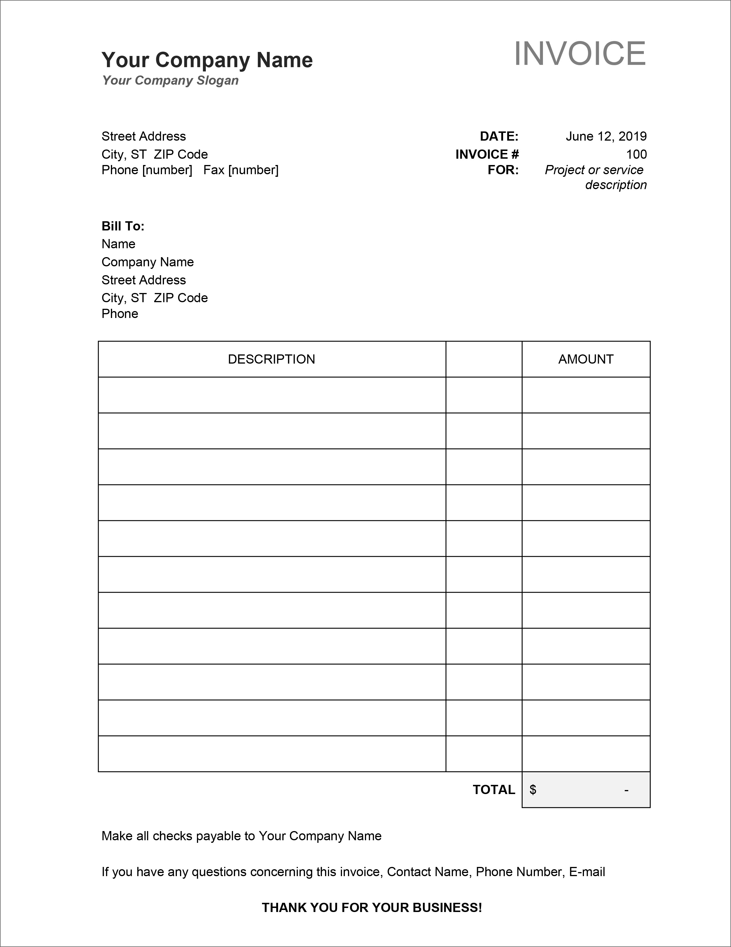 invoice simple customer service number