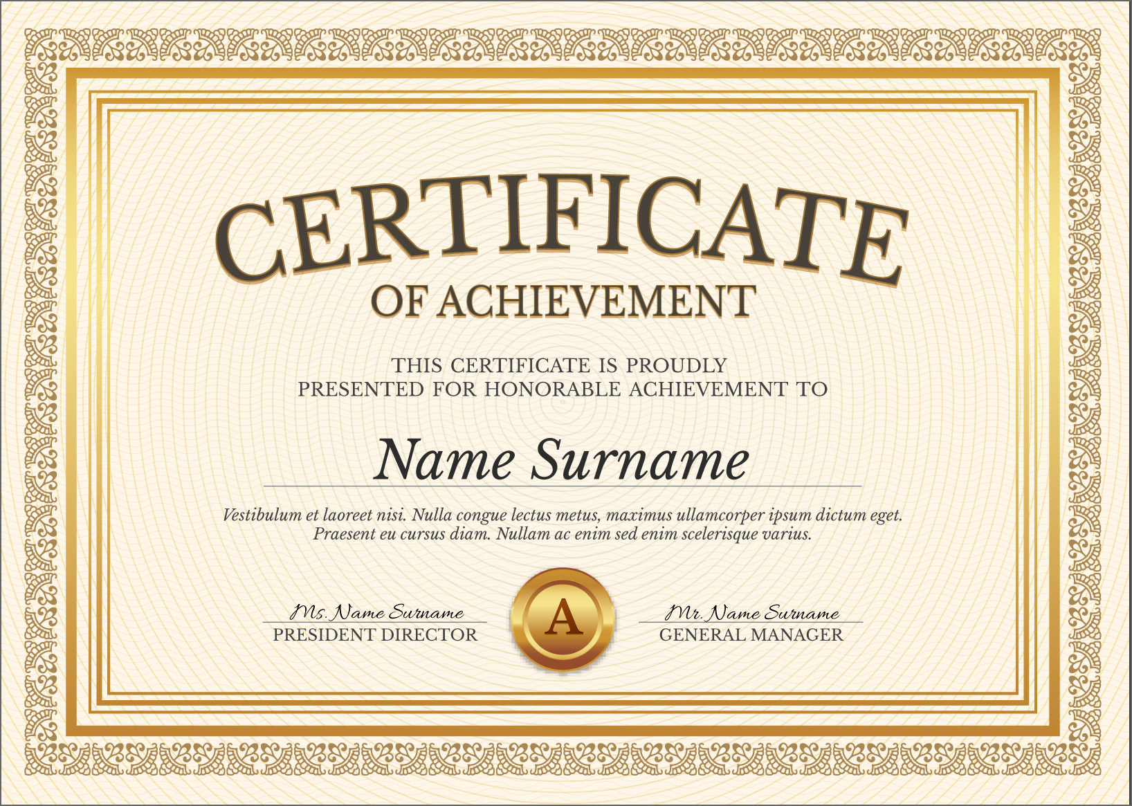 certificate template photoshop free download