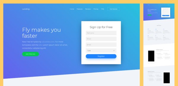 50 Free Best Landing Page Templates - App, eCommerce, Education, Coming ...