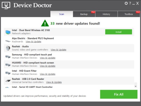 13 Free Windows Driver Booster, Auto Updater, Backup And Detector