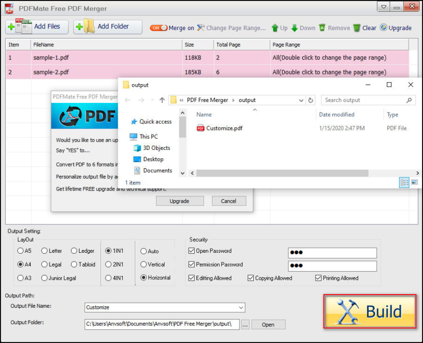 PDFMate Free PDF Merger