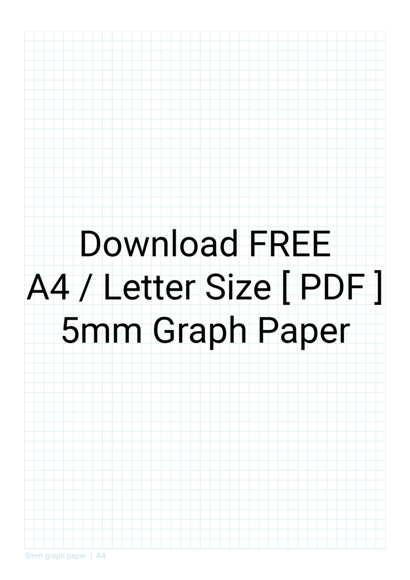 Printable 5mm Graph Paper Template in A4 and Letter size