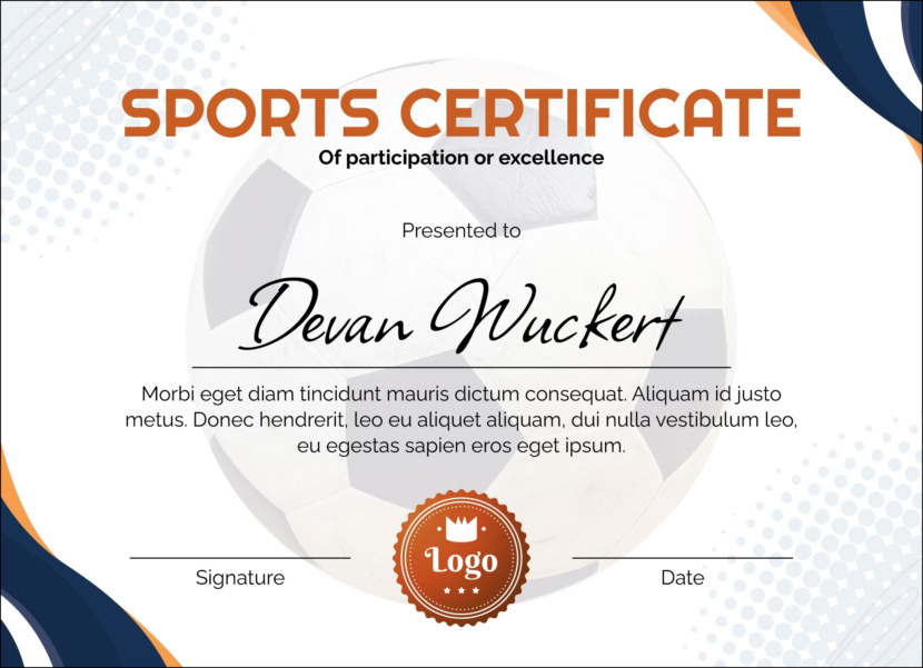 Sports Certificate