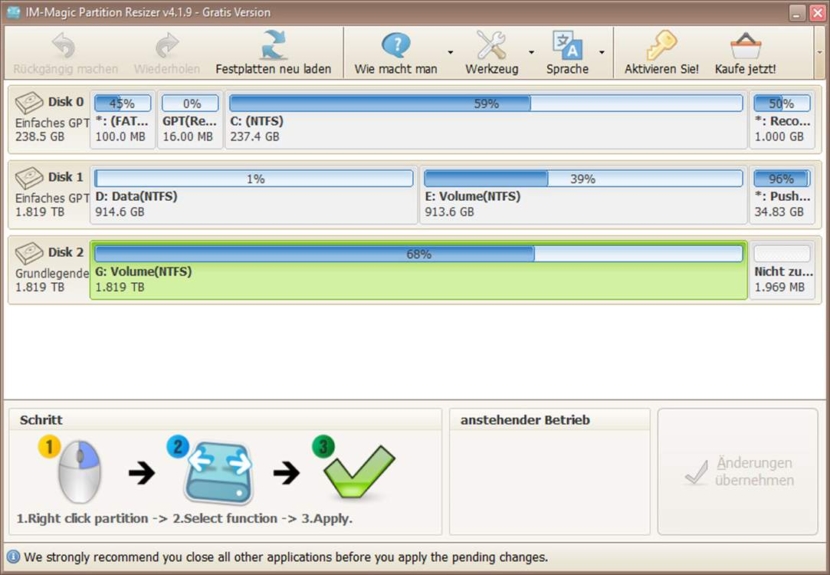 Magic Partition Resizer Free