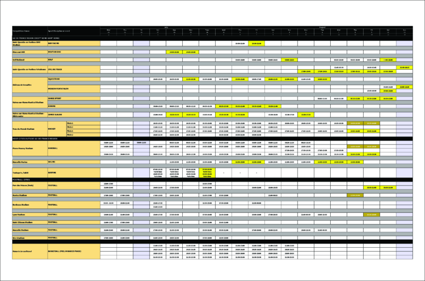 paris olympic-2024 schedule printable download